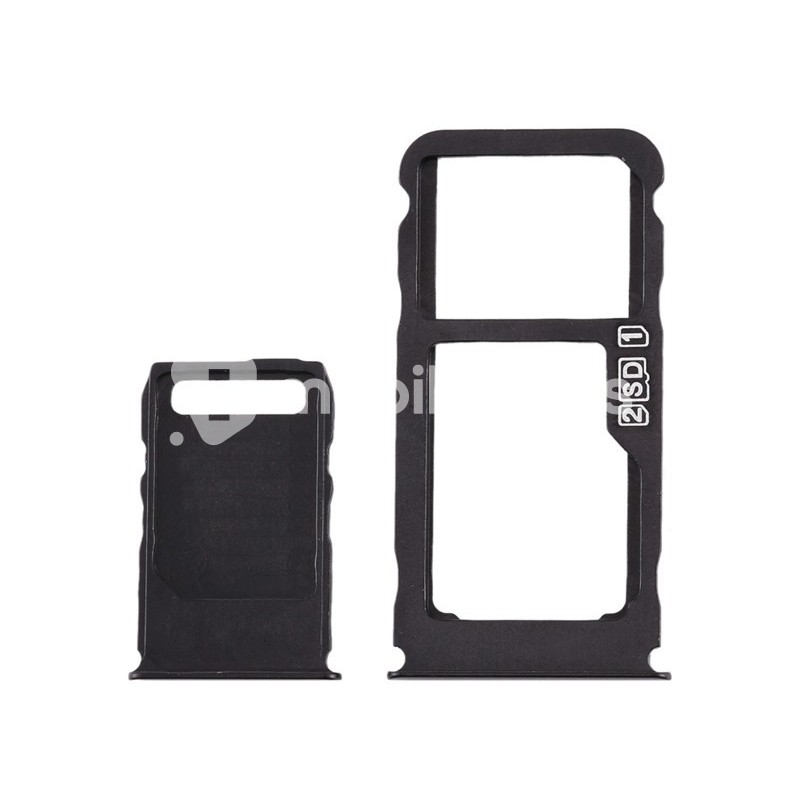 Sim Card + Micro SD + Memory Card Tray Black Nokia 3.1 Plus