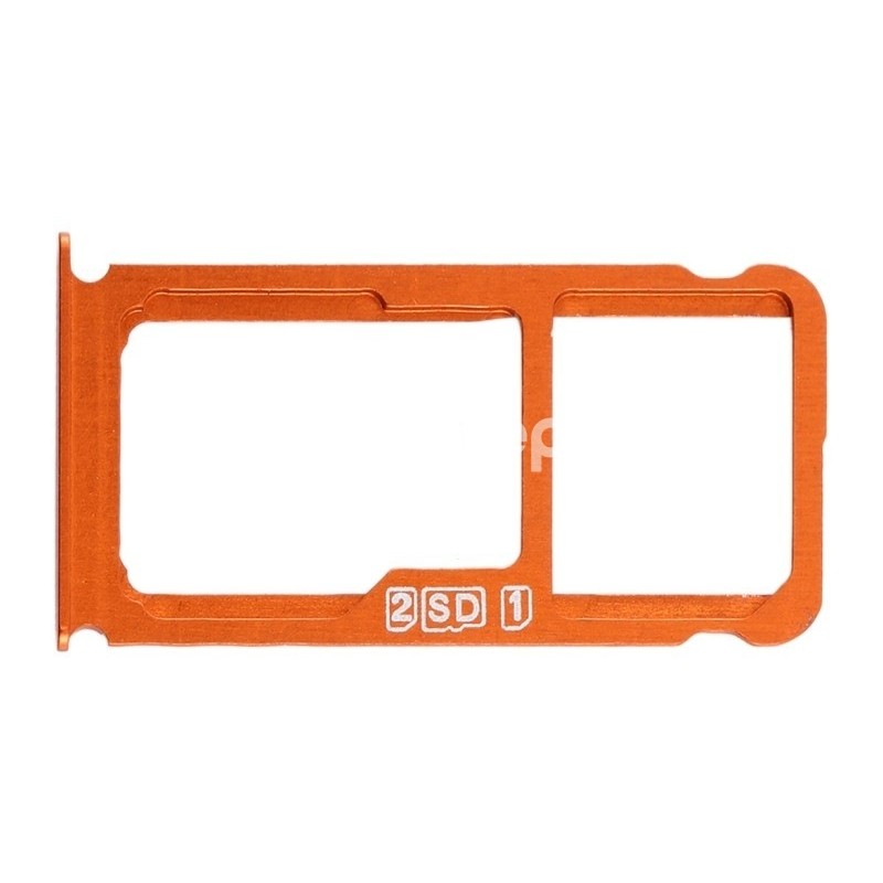 Sim Card + Micro SD Tray Orange Nokia 7 Plus