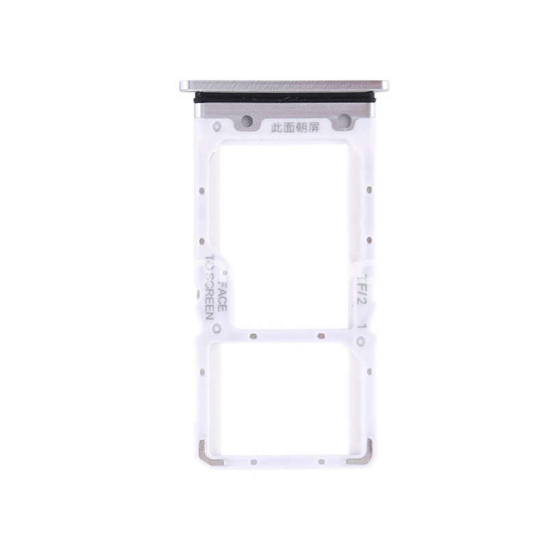 Sim Card + Micro SD Tray Silver Xiaomi Mi 9 Lite