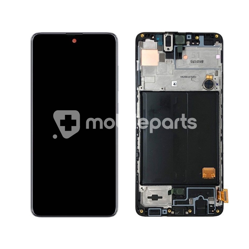 Display Touch Black + Frame Samsung SM-A515 A51 Ori