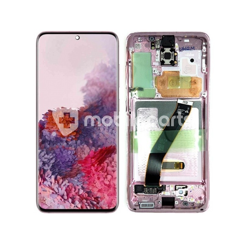 Display Touch + Frame Pink Samsung SM-G980 - G981 S20 Ori