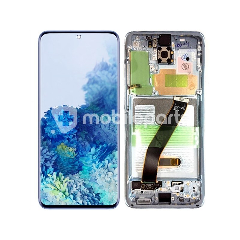 Display Touch Blue + Frame Samsung SM-G980 - G981 S20 Ori