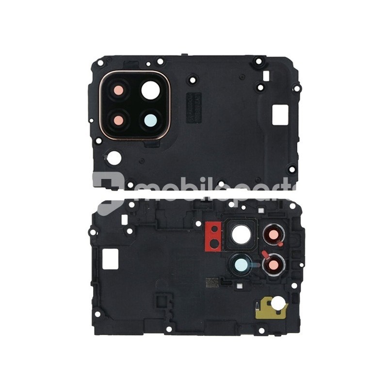 Motherboard Frame + Camera Lens Black Huawei P40 Lite