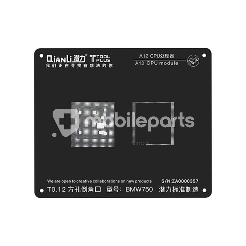 QianLi ToolPlus 2D Black Stencil A12