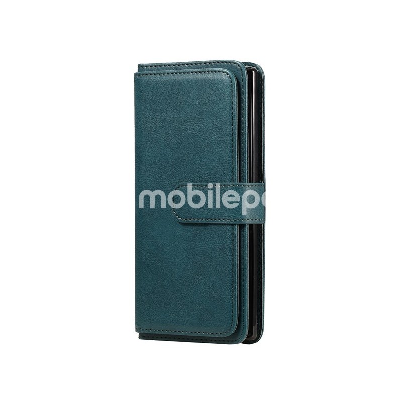 Magnetic Leather Case Dark Green Samsung SM-N975 Note 10 Plus