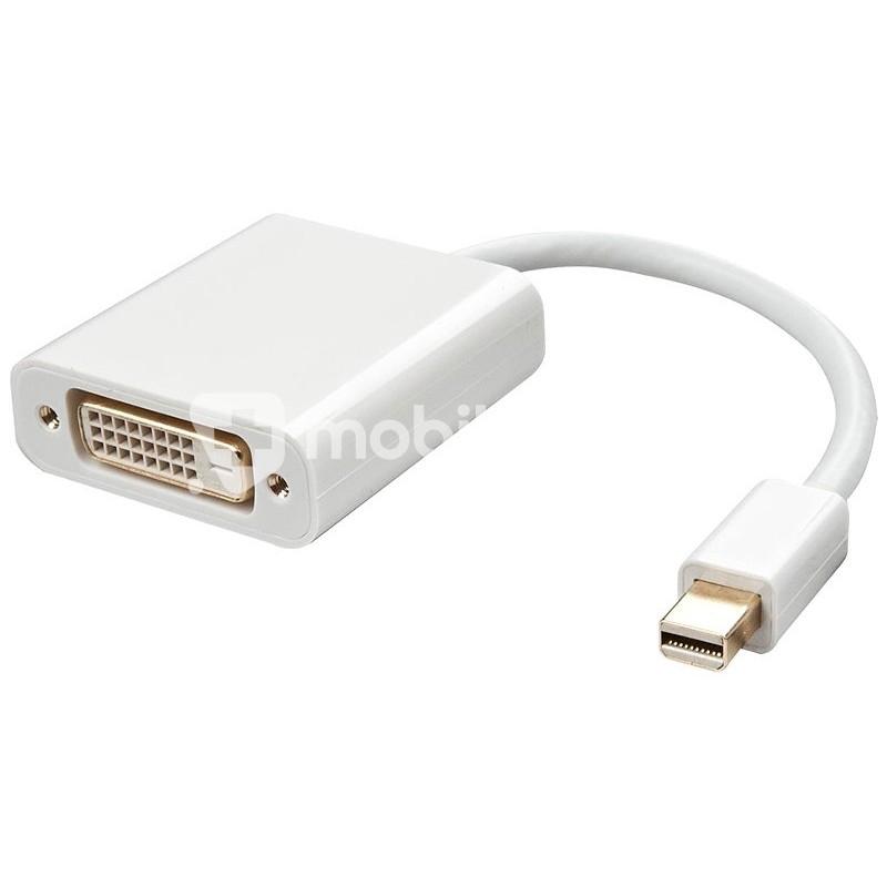Mini DP to DVI Adapter Converter White