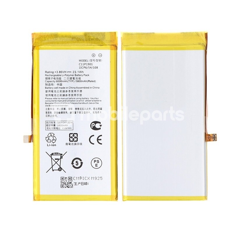 Battery C11P1901 6000 mAh Asus Zenfone ZS660KL Phone 2 No Logo
