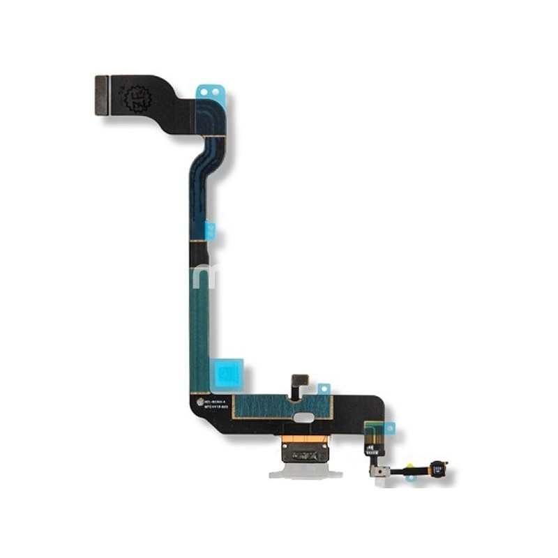 Charging Connector Flat Cable White iPhone XS (TOP)