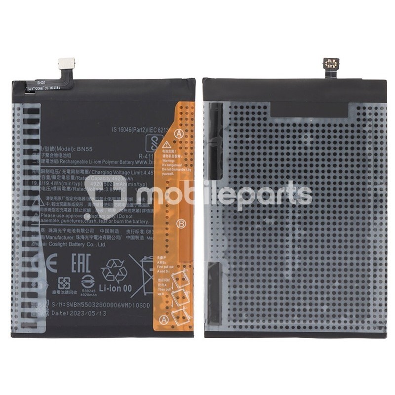 Battery BN55 4920mAh Xiaomi Redmi Note 9S No Logo