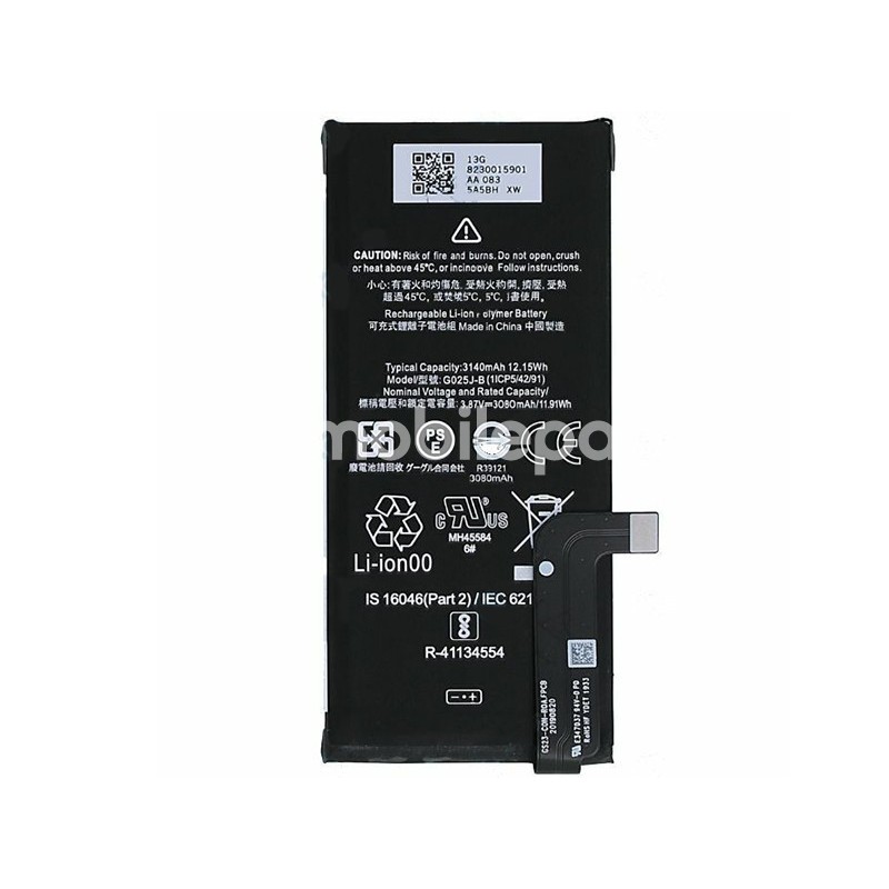Battery G025J-B 3140mAh Google Pixel 4A No Logo