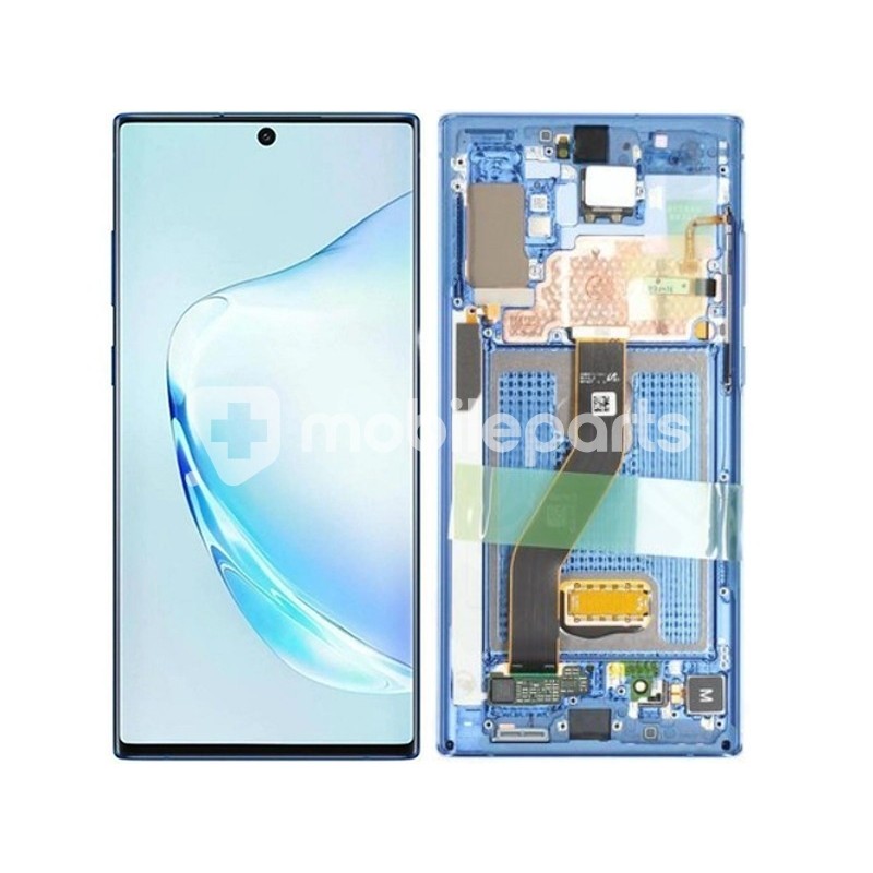 Display Touch Aura Blue + Frame Samsung SM-N975 Note 10 Plus Ori