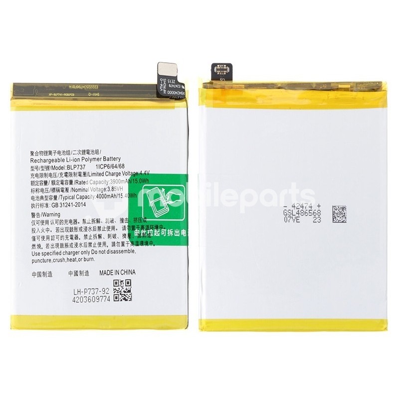 Battery BLP737 4000mAh OPPO Reno 2Z No Logo