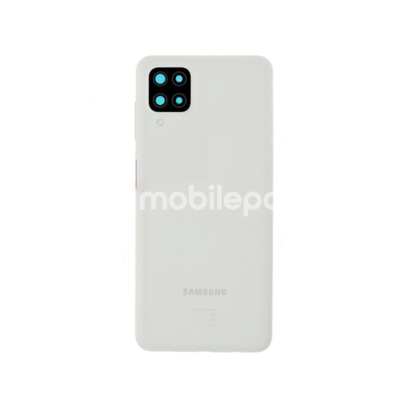 Rear Cover White + Camera Lens Samsung SM-A125 A12 Ori