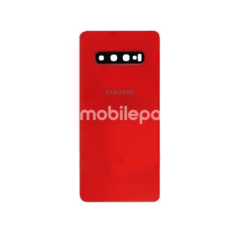 Rear Cover Cardinal Red + Camera Lens Samsung SM-G975F S10 Plus Ori