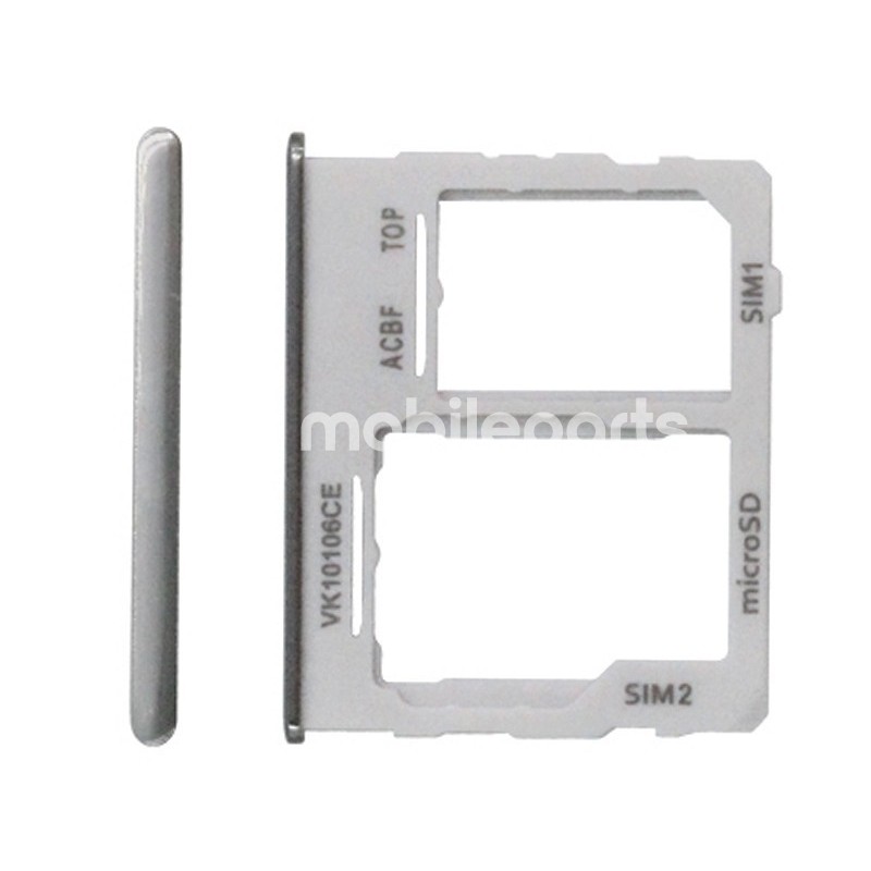 Dual Sim Card + Micro SD Tray White Samsung SM-A32 A326 Ori