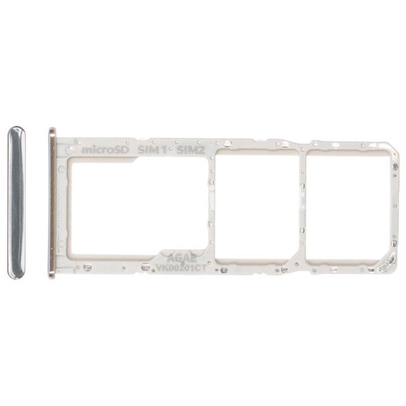 Dual Sim + Micro SD Prism Crush Silver Samsung SM-A715 A71 Ori