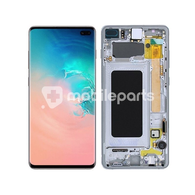 Display Touch + Frame Prism Silver Samsung SM-G975F S10 Plus Ori