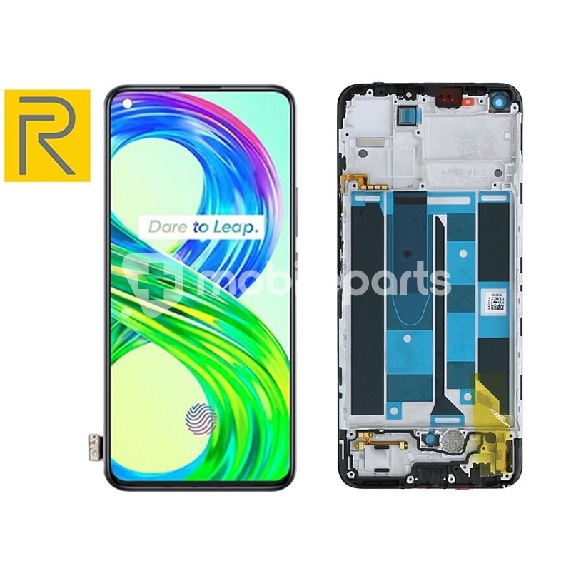Display Touch + Frame Black Realme 8 Pro Ori (RMX3081)
