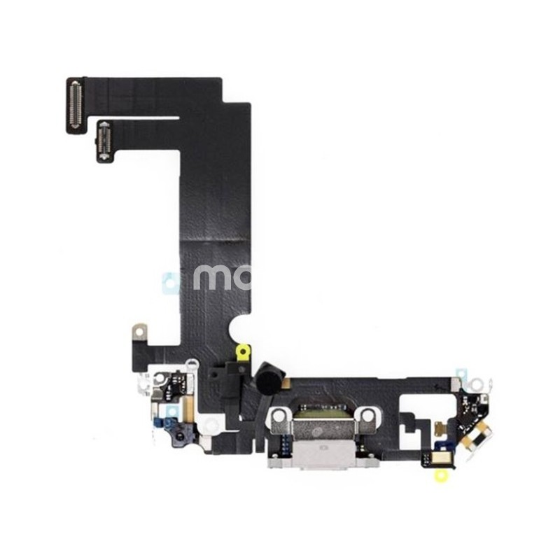 Charging Connector White Flex Cable iPhone 12 Mini (PULLED)