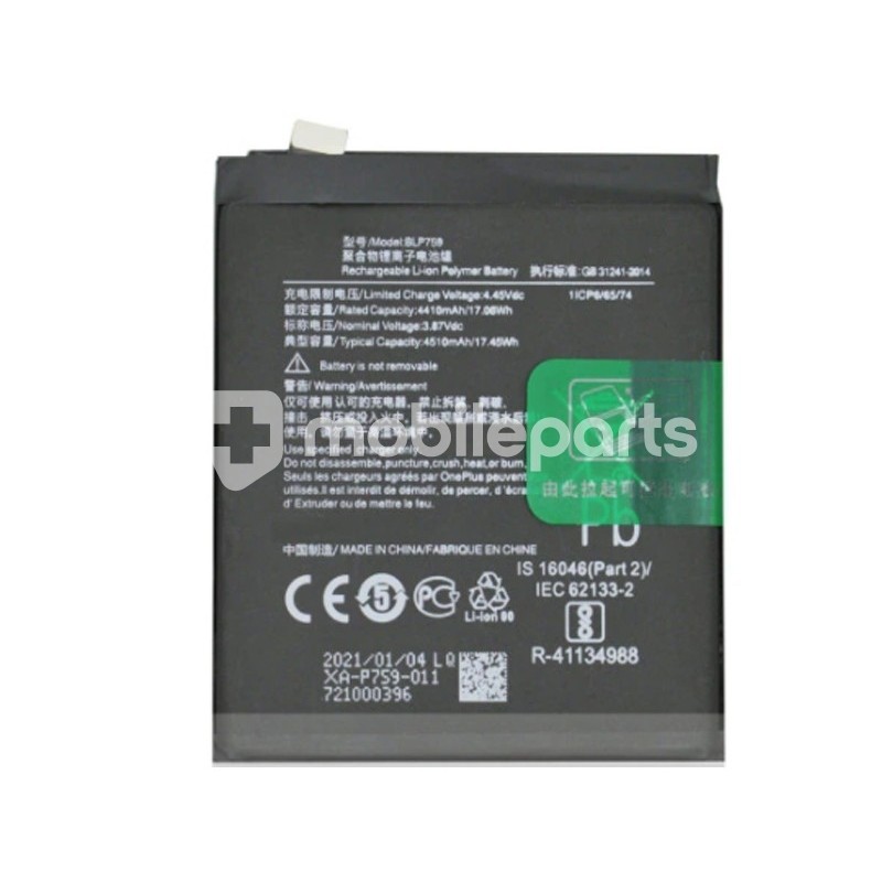Batteria BLP801 2250 mAh OnePlus 8T No Logo