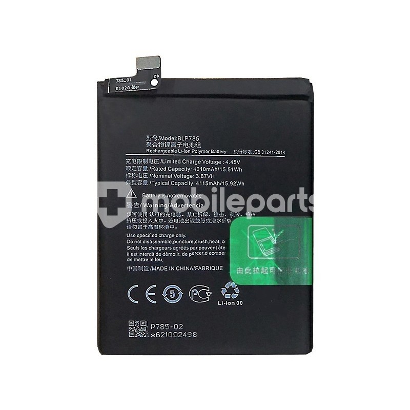 Battery BLP785 4115 mAh OnePlus Nord No Logo