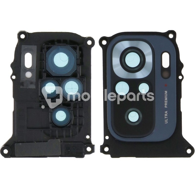 Rear Camera Lens + Frame Black Xiaomi Redmi Note 10s