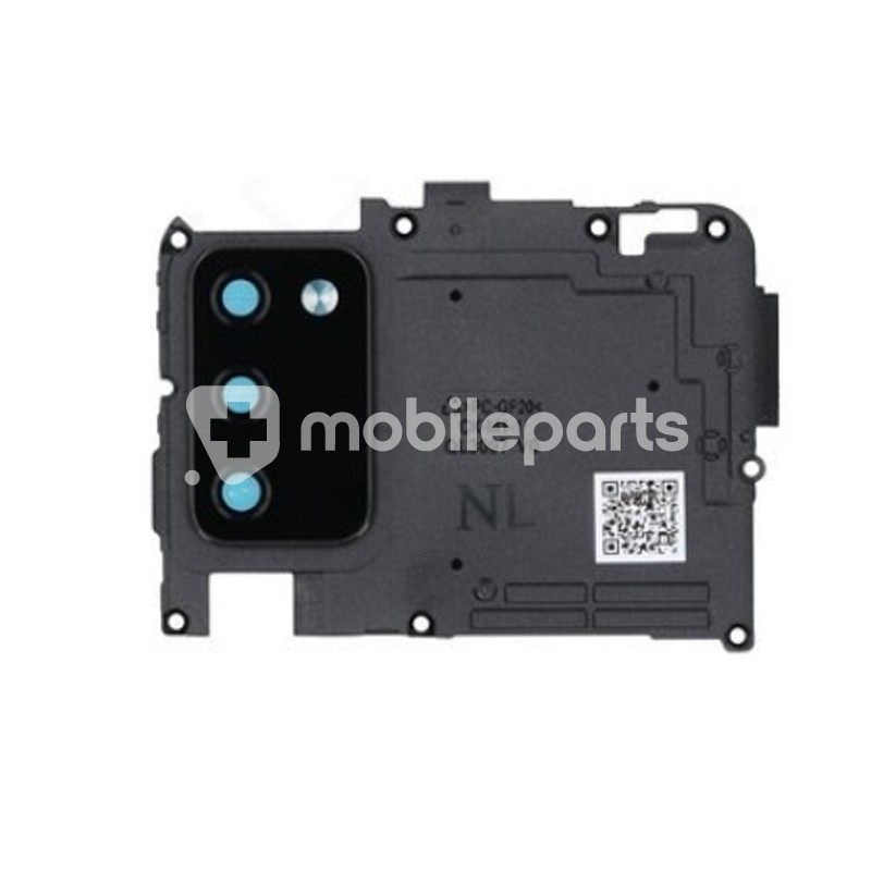 Camera Lens + Frame Black Samsung SM-A025 A02s Ori