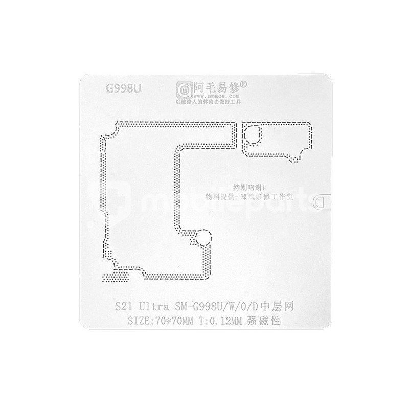 AMAOE Stencil SAMSUNG SM-G998 S21 Ultra