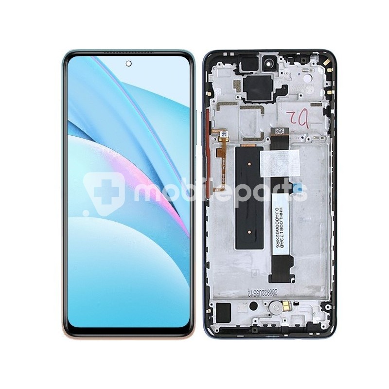 Display Touch + Frame Blue Xiaomi MI 10T Lite - Redmi Note 9 Pro 5G Ori