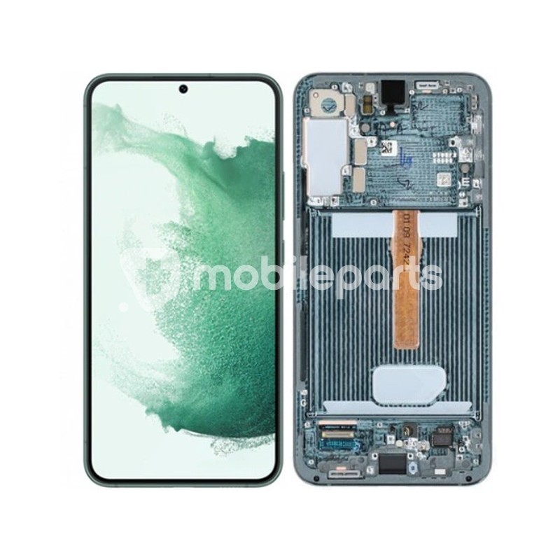 Display Touch + Frame Green Samsung SM-S906 S22+ Ori