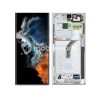 Display Touch + Frame Phantom White Samsung SM-S908 S22 Ultra Ori