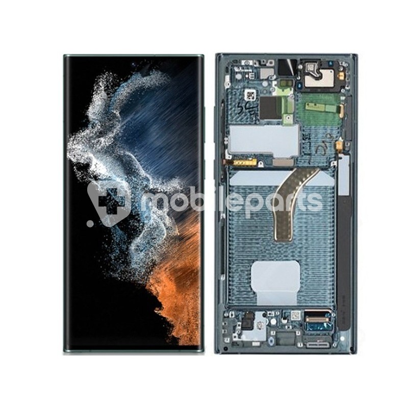 Display Touch + Green Samsung SM-S908 S22 Ultra Ori