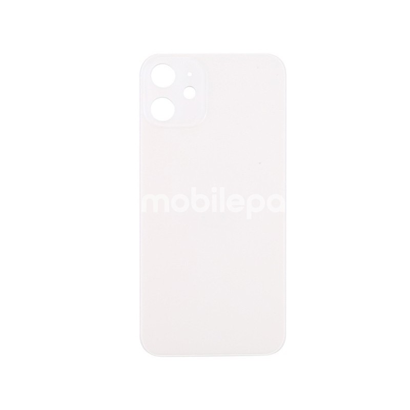 Rear Cover White iPhone 12 Big Hole (No Logo)