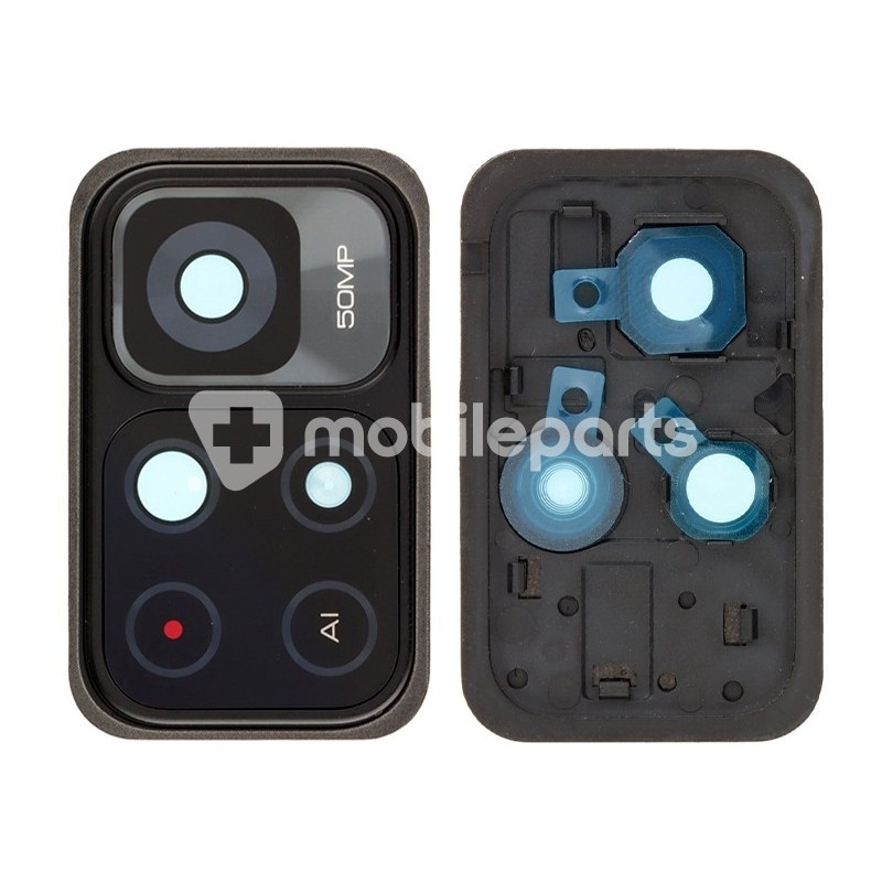 Rear Camera Lens + Frame Black Xiaomi Redmi Note 11 5G