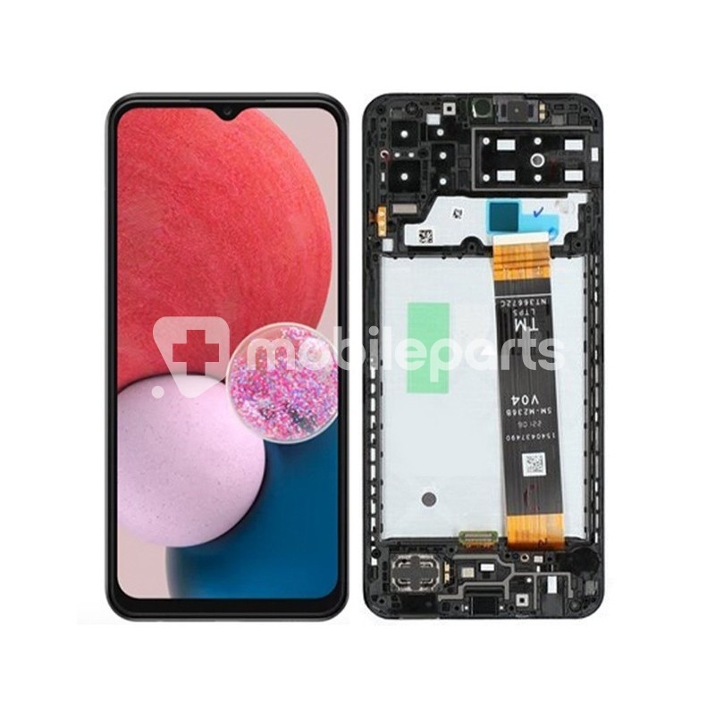 Display Touch + Frame Black Samsung A135 A13 Ori