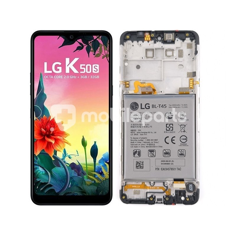 LCD + Frame + Battery LG K50s (PULLED)