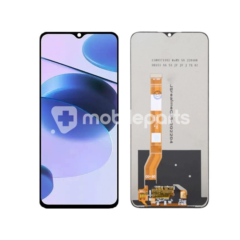 Display Touch Black Realme C35 - Narzo 50A Prime (IPS)