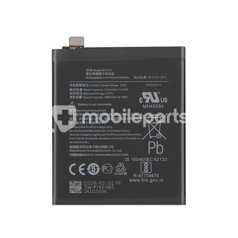 Battery BLP743 3725 mAh OnePlus 7T