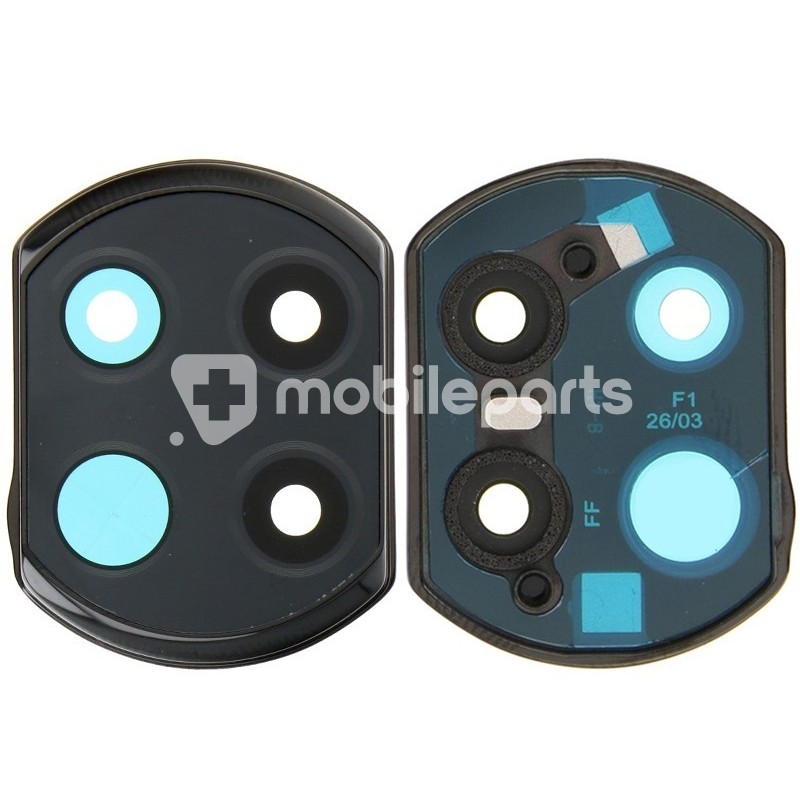 Rear Camera Lens + Frame Black Xiaomi Redmi Note 9T