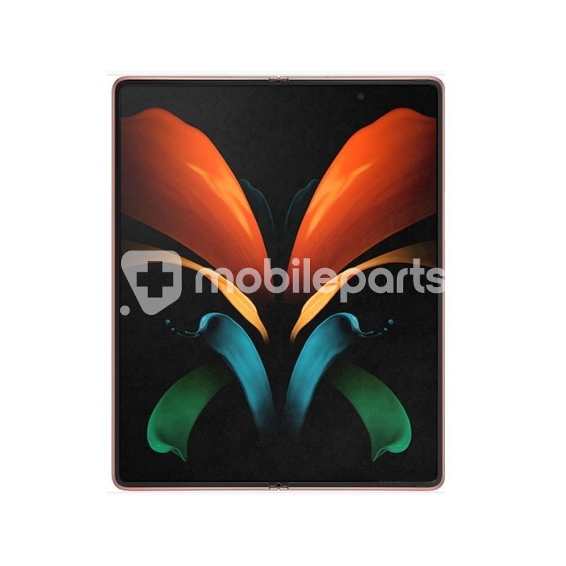 Display Touch + Frame Mystic Black Metallic Red Samsung SM-F916 Z Fold 2 Ori