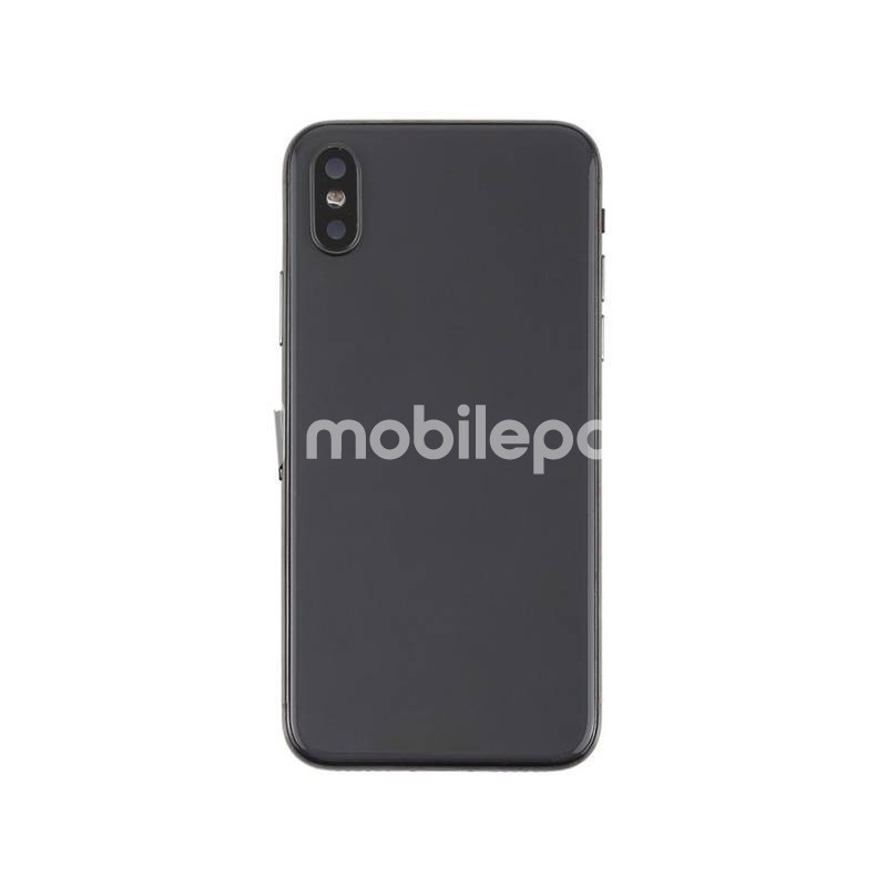 Battery Back Cover Full Black iPhone X No Logo
