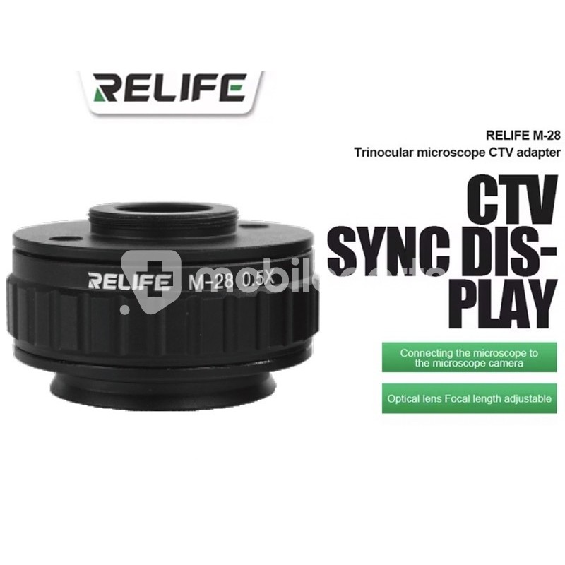 Relife CTV Camera Adaptor Microscope M28 0.5X Black