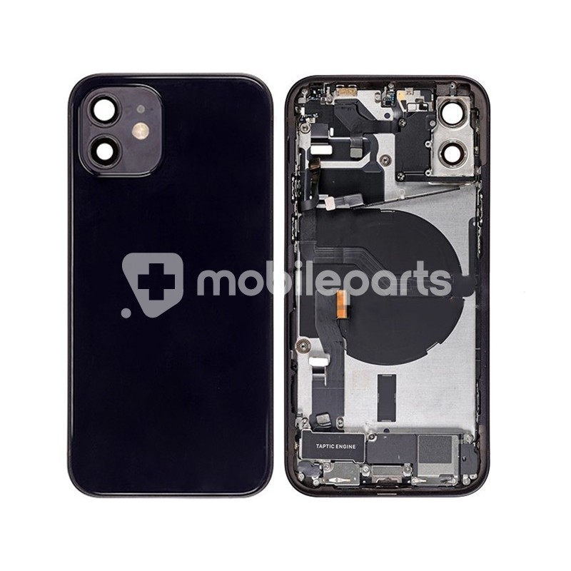 Rear Cover Full Parts Black iPhone 12 No Logo