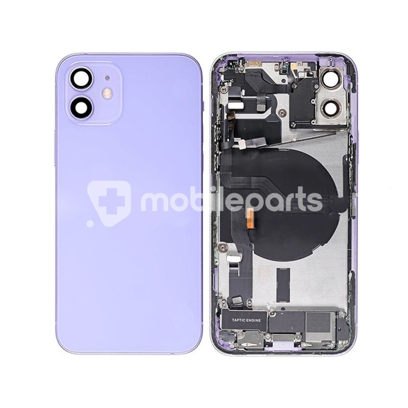Rear Cover Full Parts Purple iPhone 12 No Logo