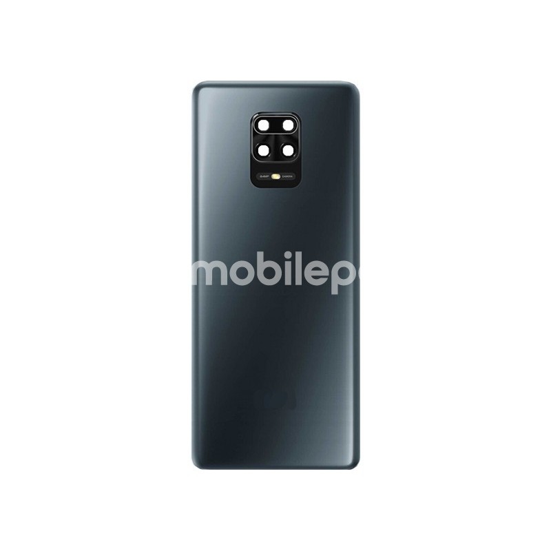 Rear Cover Black + Camera Lens Xiaomi Redmi Note 9 Pro No Logo