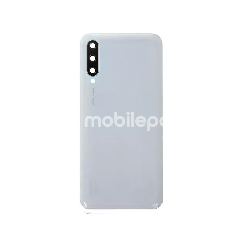 Rear Cover White + Camera Lens Xiaomi Mi A3 No Logo