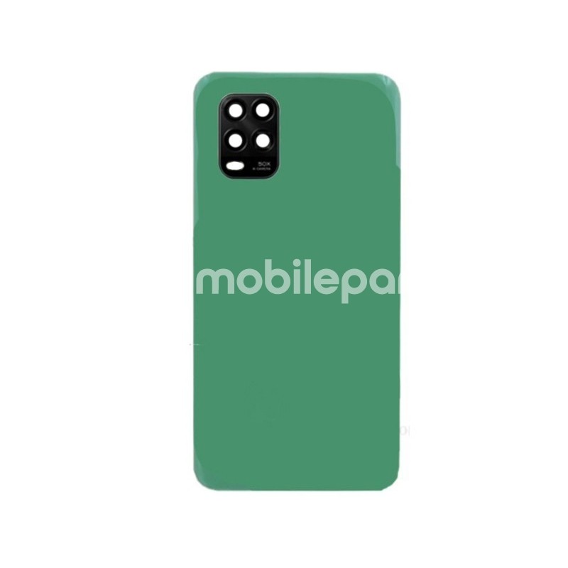 Rear Cover Green + Camera Lens Xiaomi Mi 10 Lite No Logo