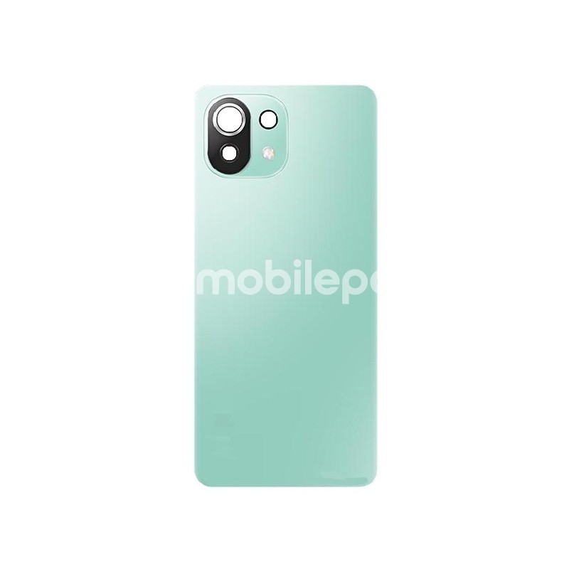 Rear Cover Green + Camera Lens Xiaomi Mi 11 Lite - 11 Lite 5G No Logo