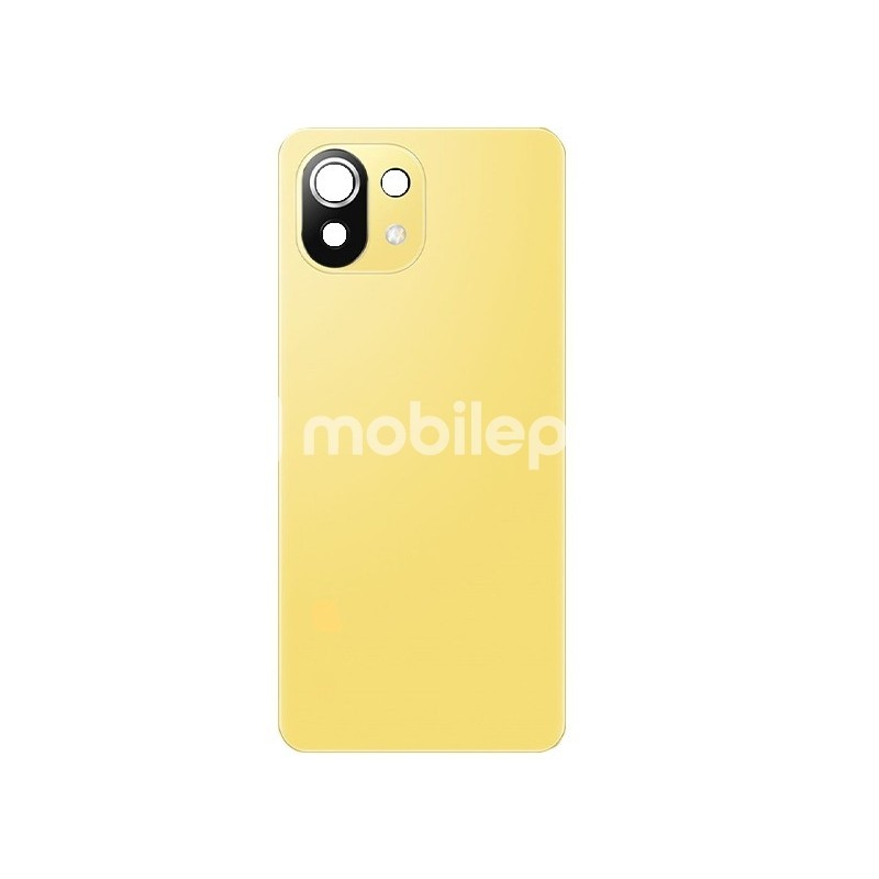 Rear Cover Yellow + Camera Lens Xiaomi Mi 11 Lite - 11 Lite 5G No Logo