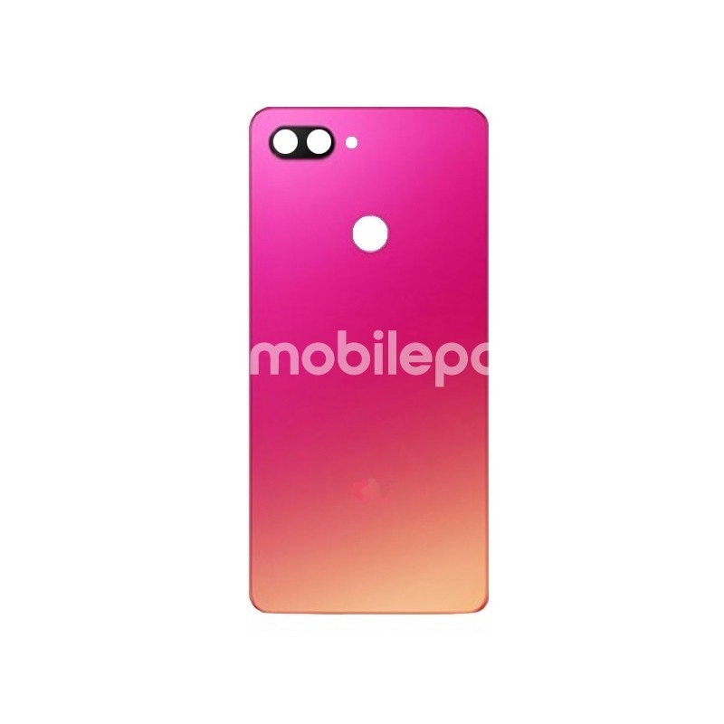 Rear Cover Gold-Pink + Camera Lens Xiaomi Mi8 Lite No Logo